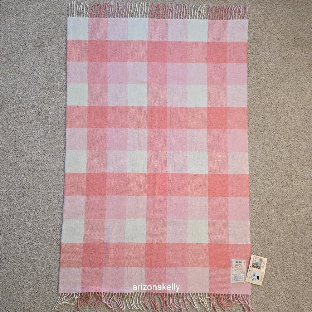 NWT Lambswool Baby Wrap/Scarf/Lap Blanket AVOCA Ireland Herringbone